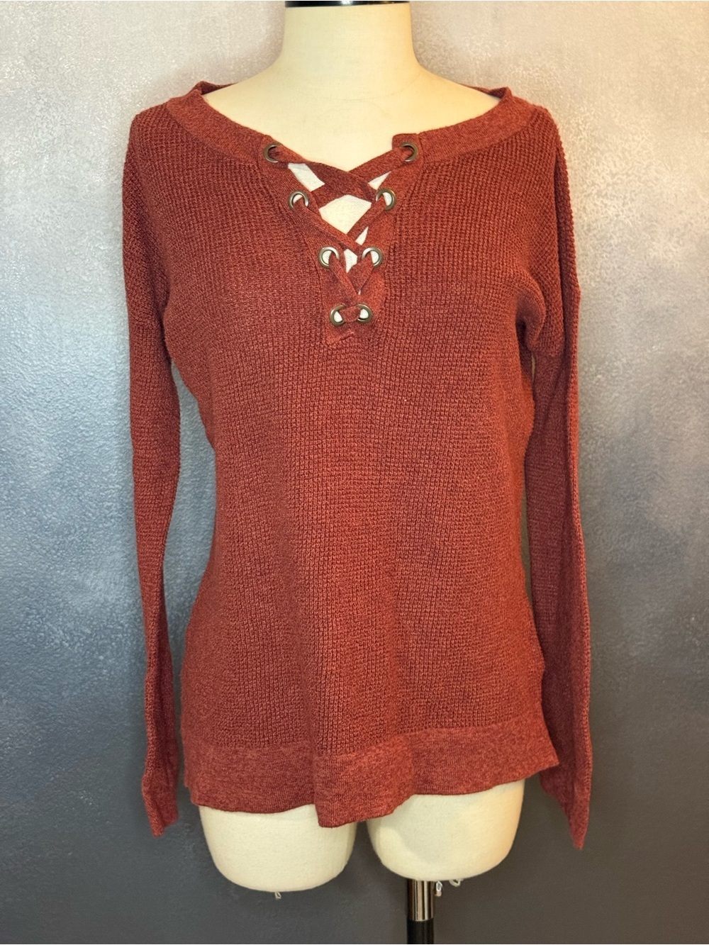 Women’s American Eagle Outfitters Lace-Up Knit Sweater Size- XS